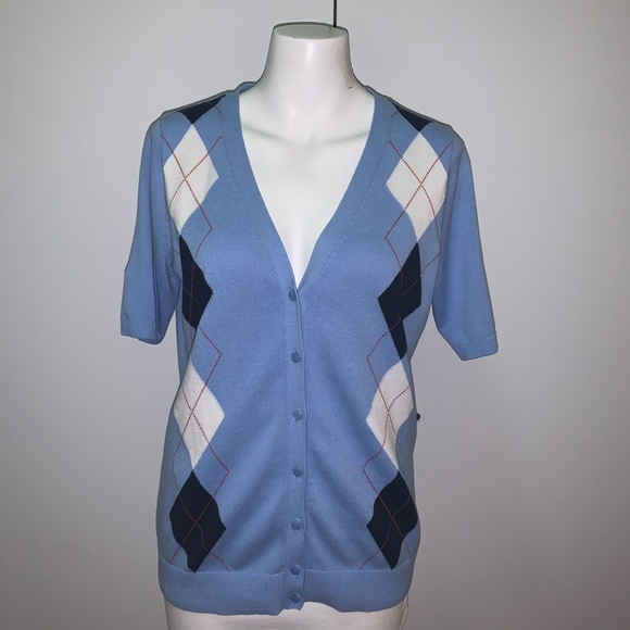 Talbots Sweaters - Talbots Argyle Cardigan